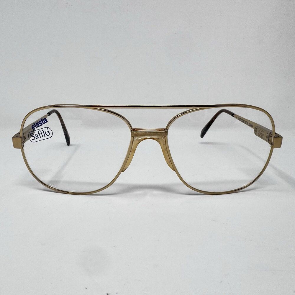 Safilo Elasta 3006/N 000 Gold Eyeglass Frames Vintage 1970s-80s 59-17-140 New